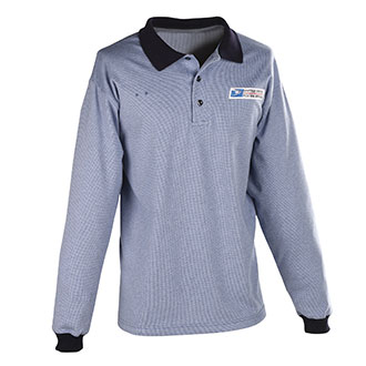 Ladies' USPS Retail Clerk Postal Uniform Long Sleeve Knit Polo Shirt