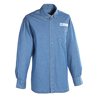 MENS POSTAL WORKER DENIM LS